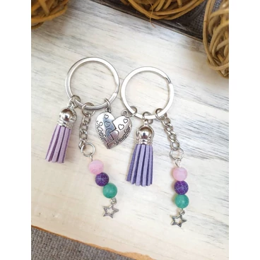 Anya-Lánya kulcstartópár feliratos kártyával