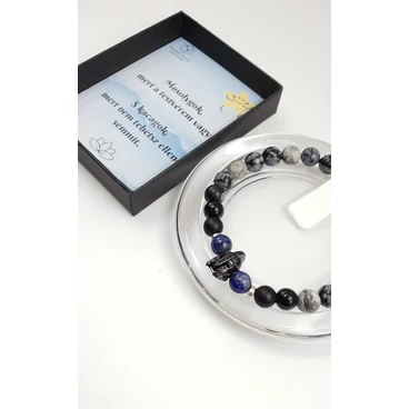 Testvér ajándék ásványkarkötő idézettel gladiátor