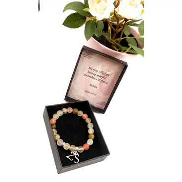 Szülő köszöntő ajándék ásványkarkötő szülő, szülő köszöntő, esküvő