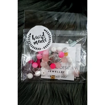 "Hand made" csomag pink hand made, hand made csomag, csináld magad, saját ékszer
