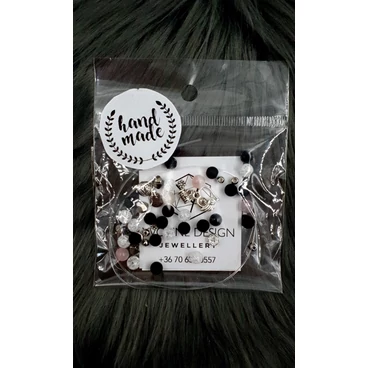 "Hand made" csomag fekete hand made, hand made csomag, csináld magad, saját ékszer