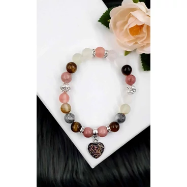 Druzy ásvány karkötő "jáspis"