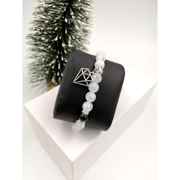 "Gyémánt" medál ásványkarkötő