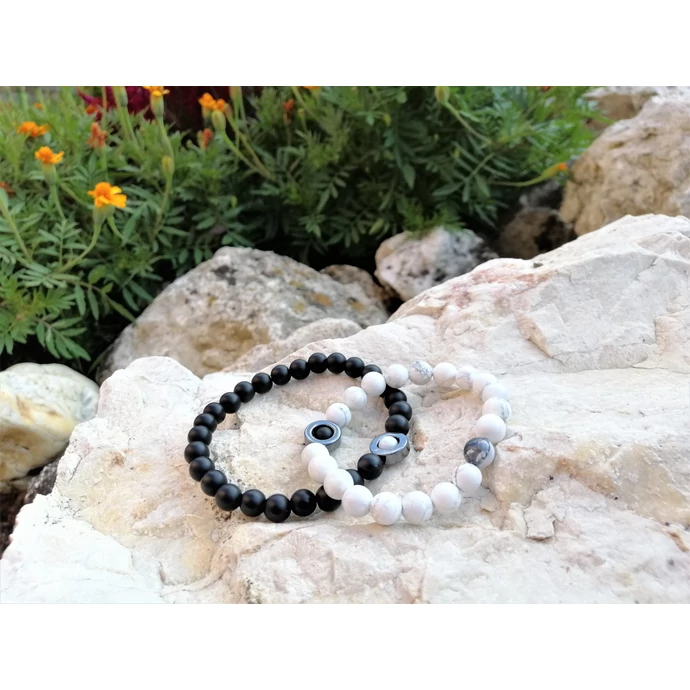 Jin-Jang Howlit &amp; Ónix pároskarkötő_1