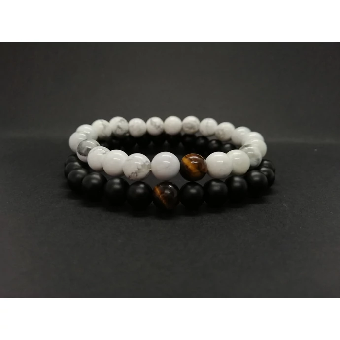 Tigrisszem ásványkarkötőpár