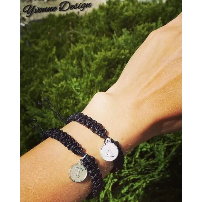 Betű medálos pároskarkötő