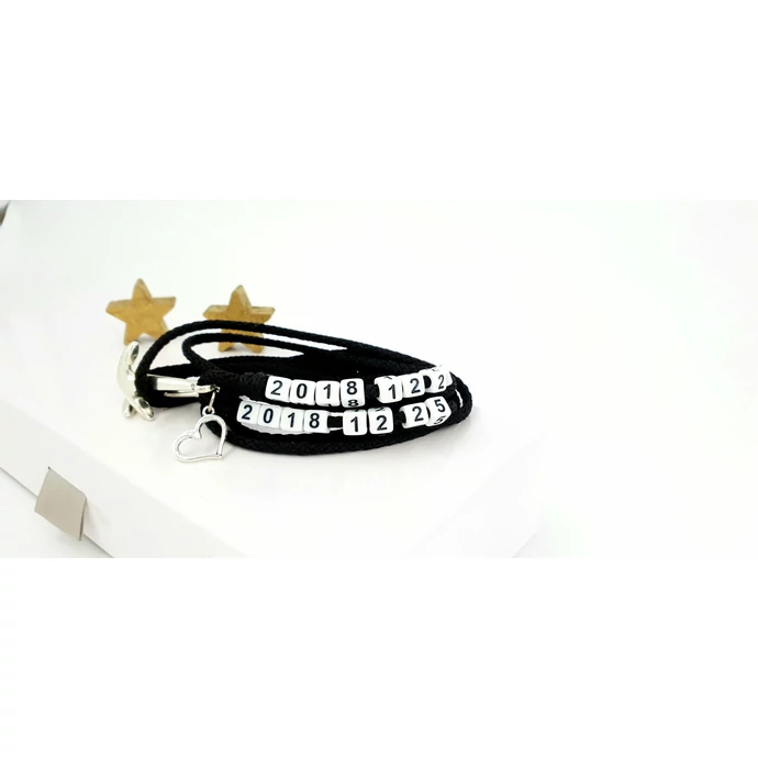 Dátumos horgonyos pároskarkötő 