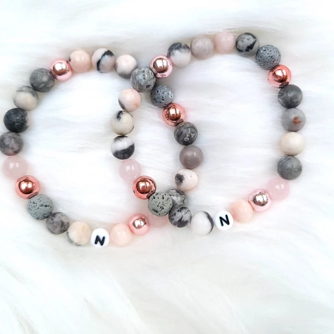 Zebrajáspis betűs barátság pároskarkötő