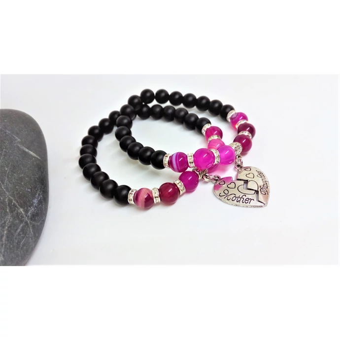 Mother&amp;Daughter achát karkötőpár_1