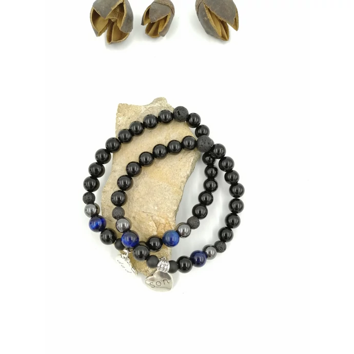 "Dad&amp;Son" medálos apa-fia pároskarkötő_2