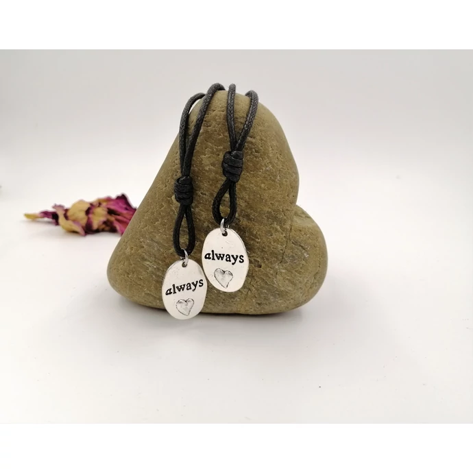 "Always" örökké feliratos szerelmi nyakláncpár