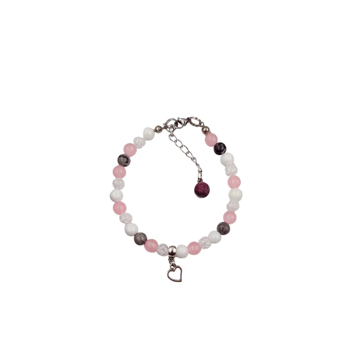 Rose apró gyöngyös ásványkarkötő