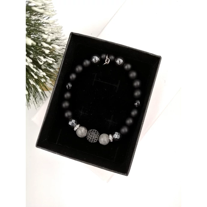 Álomszép cirkon gömb LUXURY ásványkarkötő_1