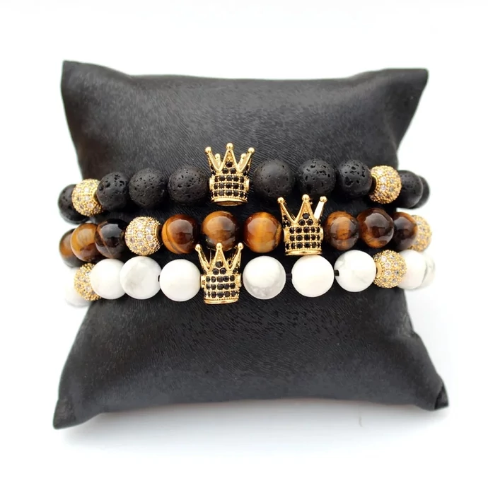 Gyönyörű LUXURY ásványkarkötő "tigrisszem"_1