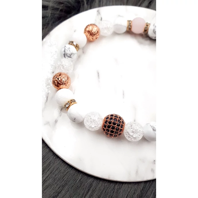 Yvonne Design LUXURY ásványkarkötő &quot;rosegold&quot;_1