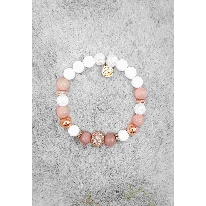 Álomszép cirkon  LUXURY ásványkarkötő 