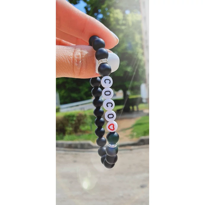 Névvel elátott ásványkarkötő (női/férfi)_2