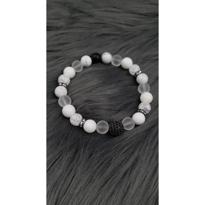 Yvonne Design LUXURY ásványkarkötő &quot;Black&quot;