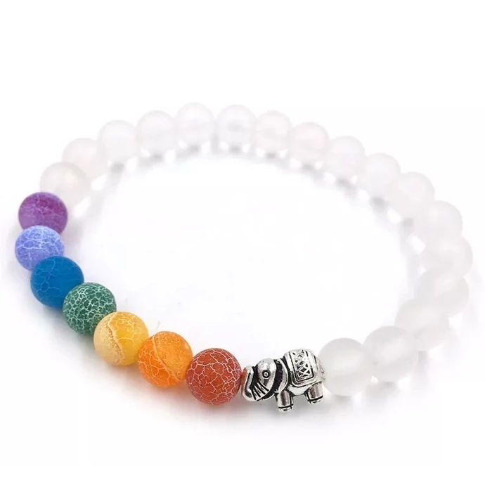 7 csakra karkötő szerencsehozó elefánt medállal_1