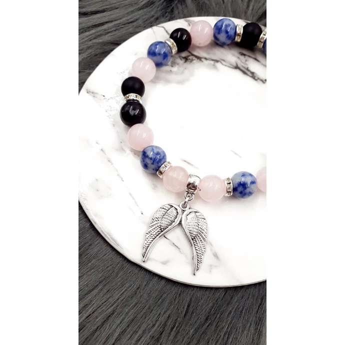 "Nyugalom" karkötő dupla angyalszárny medállal_1