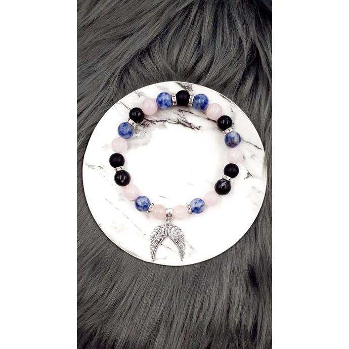 "Nyugalom" karkötő dupla angyalszárny medállal