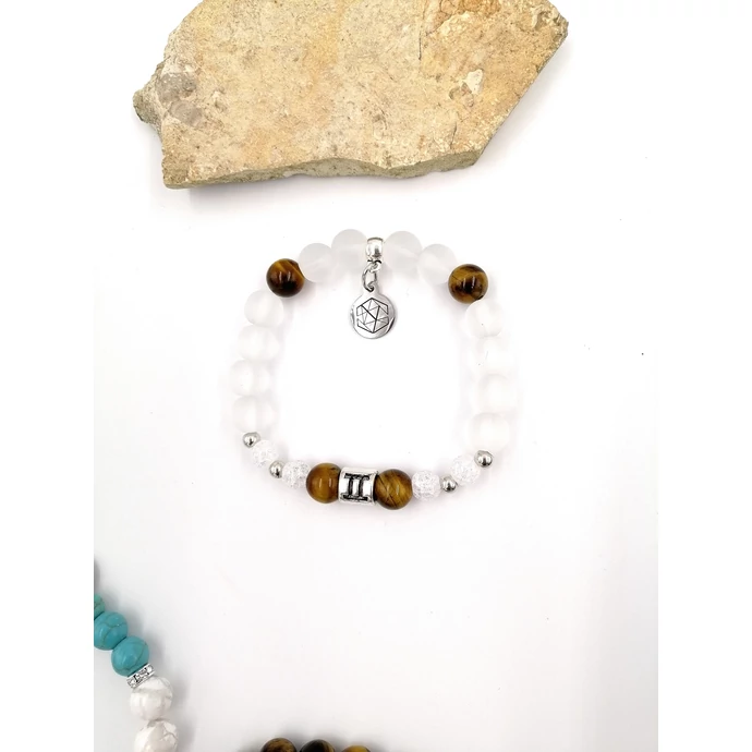 Horoszkopós ásványkarkötő - ikrek