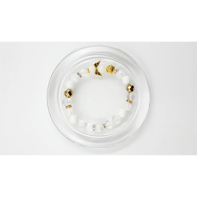 "Arany angyal" kristálykarkötő