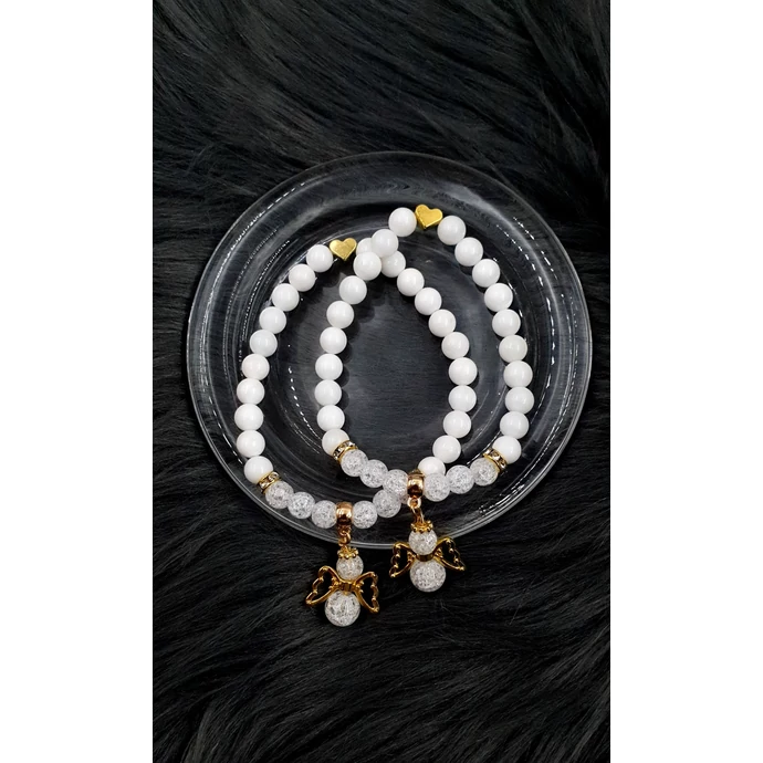 Yvonne Design arany angyal Anya-Lánya karkötőpár