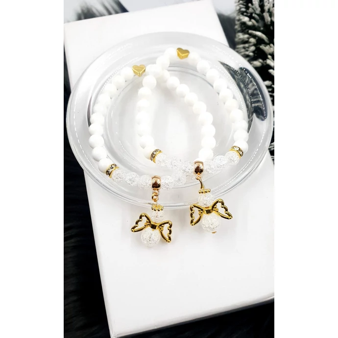 Yvonne Design arany angyal Anya-Lánya karkötőpár