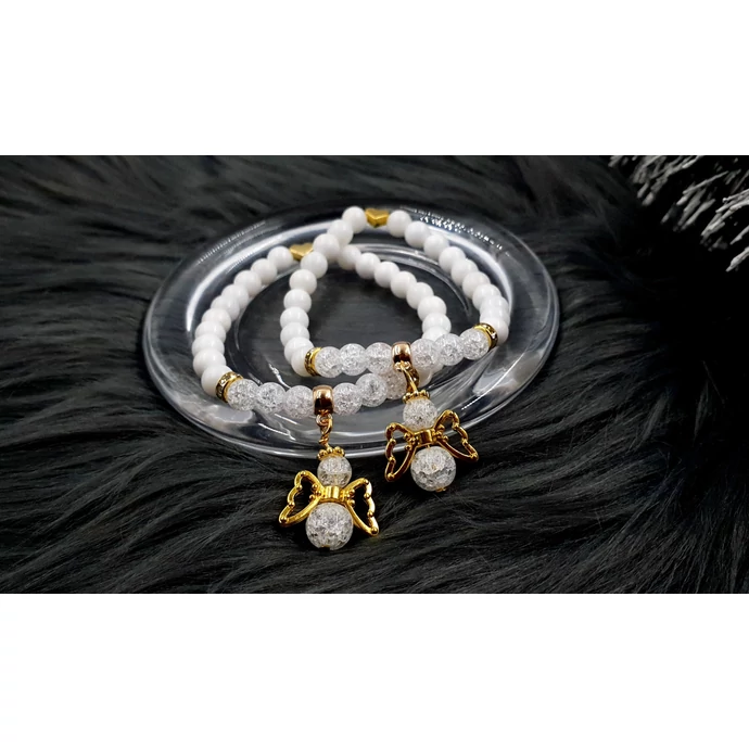 Yvonne Design arany angyal Anya-Lánya karkötőpár