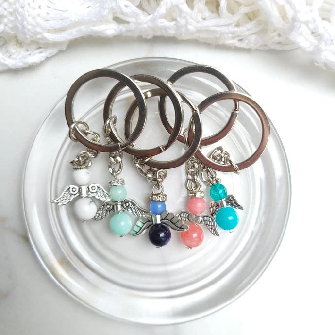 Angyal kulcstartó 5 db-os csomag