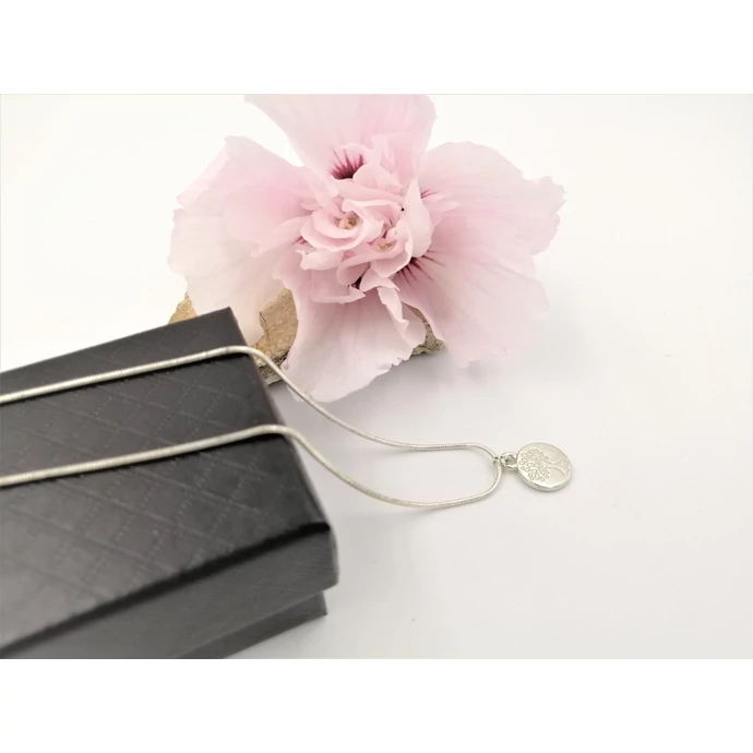 Ezüstözött nyaklánc életfa medállal_1