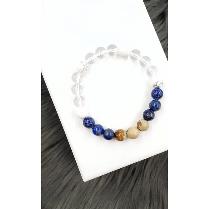 Védelmező hegyikristály ásványkarkötő 