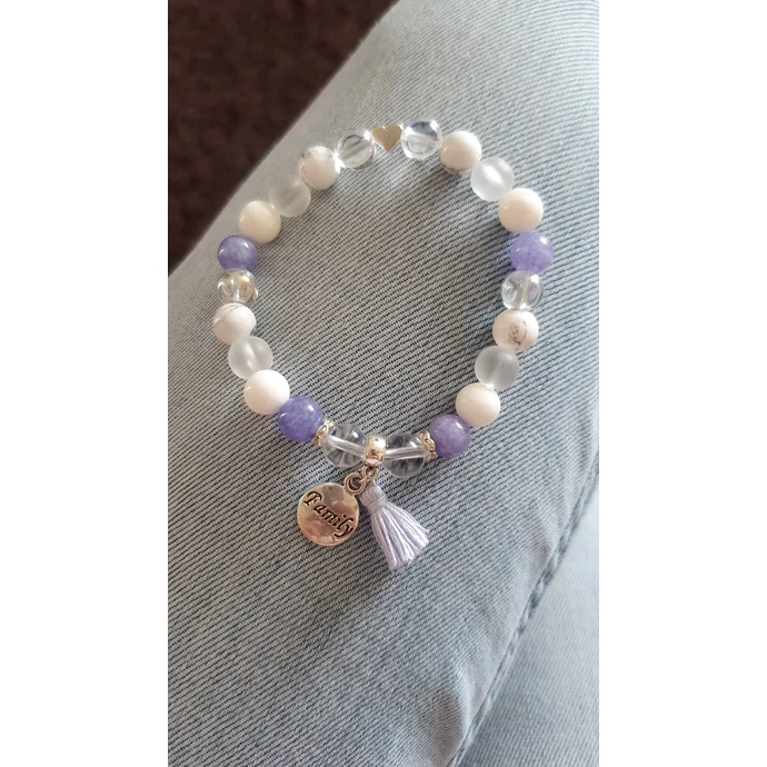 "Family" medálkás kristálykarkötő _1