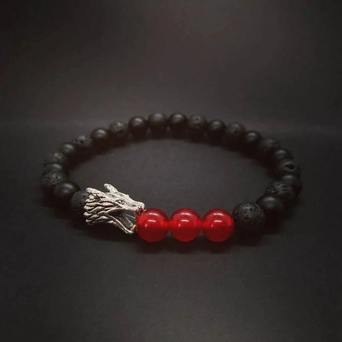 Trónok harca ásványkarkötő "karneol"