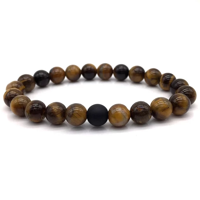 Tigrisszem férfi ásványkarkötő