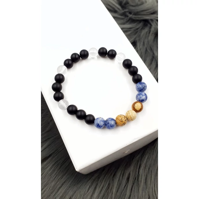 Férfi "boldogság" ásványkarkötő 