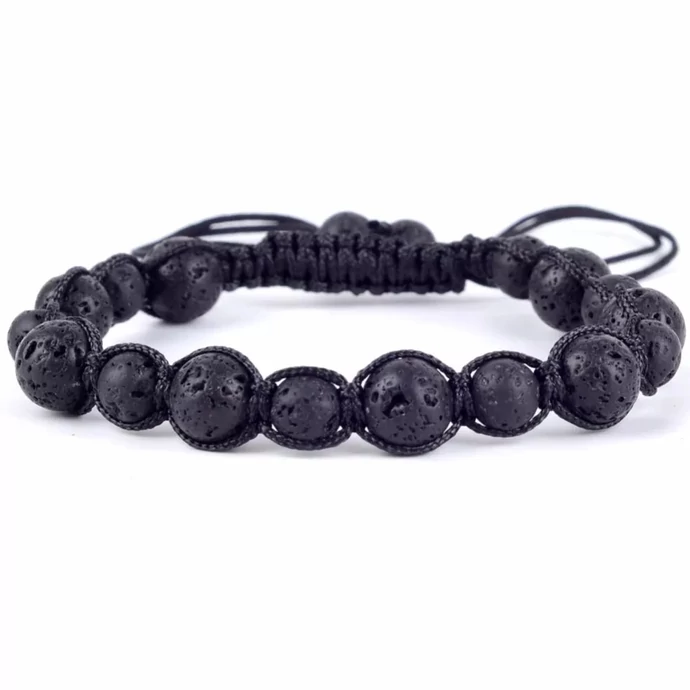 Kötözött zsineg karkötő ásványokkal