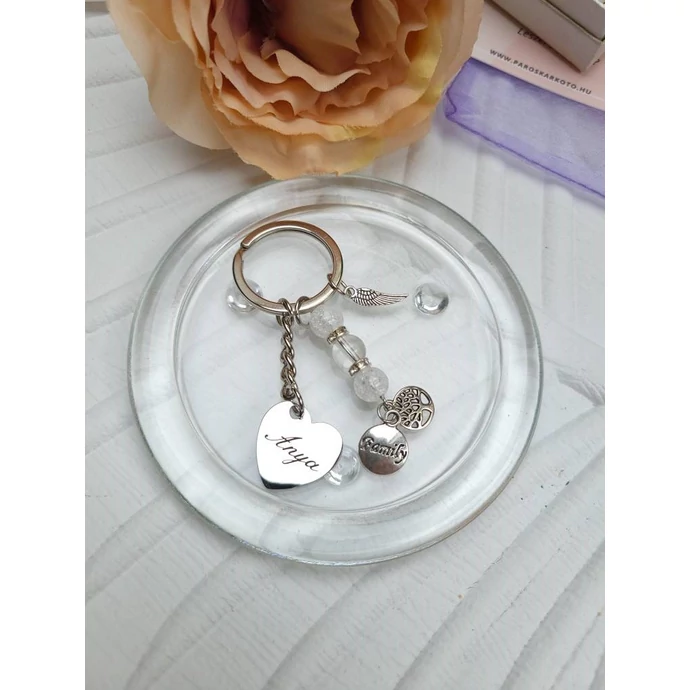 "Anya" feliratos gravírozott kulcstartó