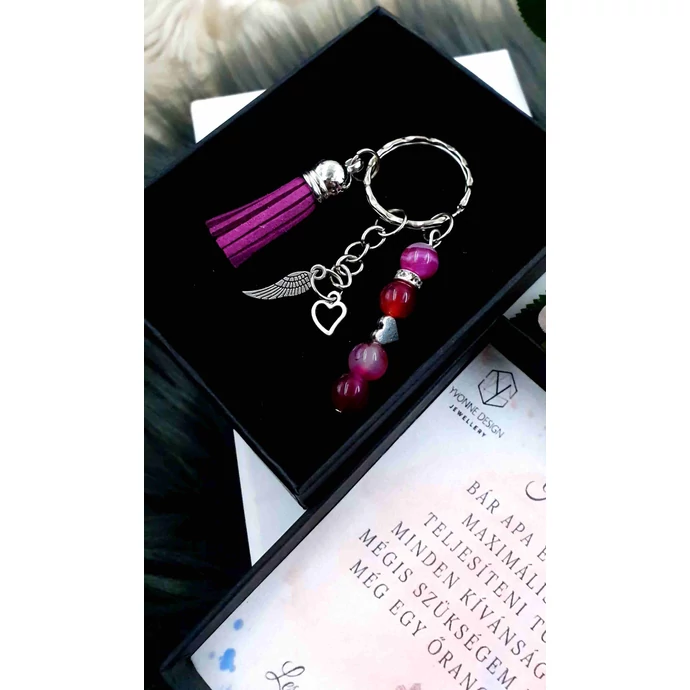 Keresztanya felkérő díszdobozos kulcstartó