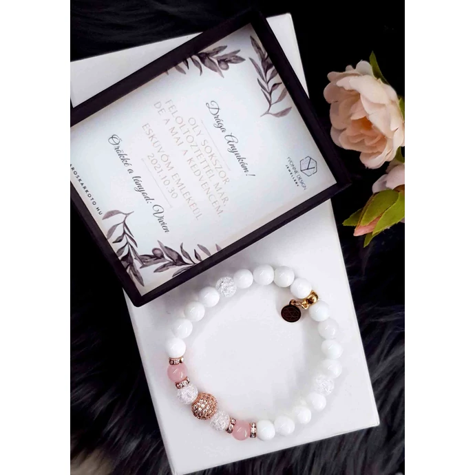 Szülő köszöntő LUXURY ásványkarkötő 