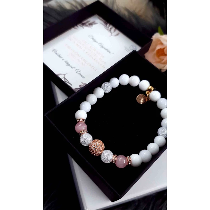 Szülő köszöntő LUXURY ásványkarkötő 