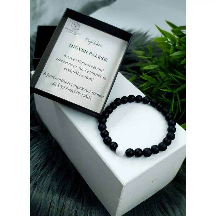 Yvonne Design Tanúfelkérő ásványkarkötő  