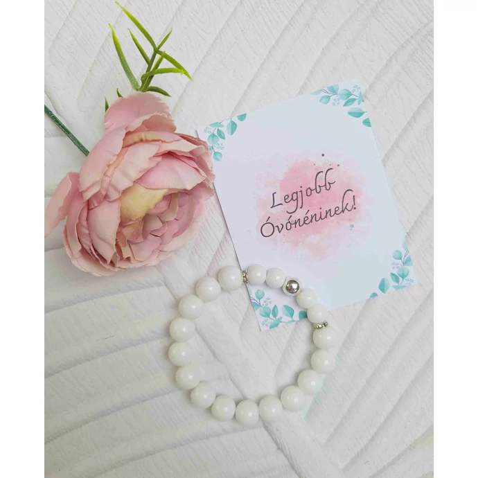 Óvónéninek, tanár néninek köszönő ajándék - hófehér