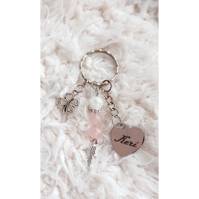 "Keri" feliratos gravírozott kulcstartó - keresztanyukáknak