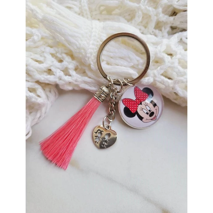 Minnie egeres kulcstartó- pink