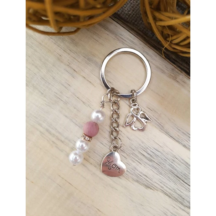 Mom medálkás anyák napi kulcstartó