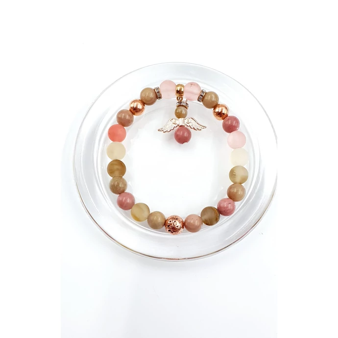 Testvér ajándék ásványkarkötő idézettel   angyal testvér