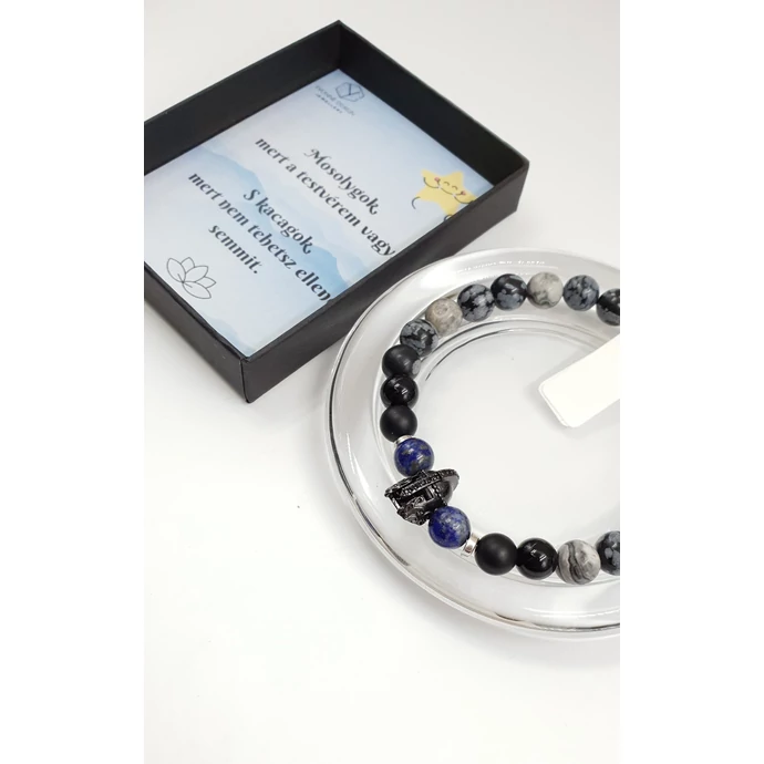 Testvér ajándék ásványkarkötő idézettel gladiátor