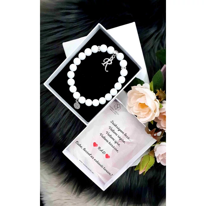 Yvonne Design Tanúfelkérő ásványkarkötő  